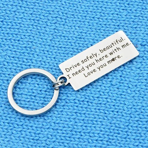 TOS Drive Safe Keychain أحتاجك هنا معي هدايا لصديقك أنا أحبك هدية لعيد ميلاد الزوج in Kuwait
