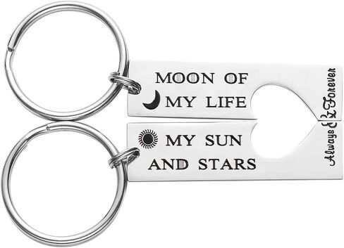 LParkin His and Her Keychains Moon of My Life My Sun and Stars Jalan Atthirari Anni Shekh Ma Shieraki Anni in Saudi Arabia