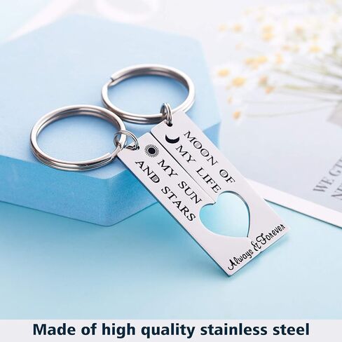 LParkin His and Her Keychains Moon of My Life My Sun and Stars Jalan Atthirari Anni Shekh Ma Shieraki Anni in Saudi Arabia