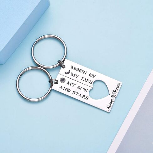 LParkin His and Her Keychains Moon of My Life My Sun and Stars Jalan Atthirari Anni Shekh Ma Shieraki Anni in Saudi Arabia