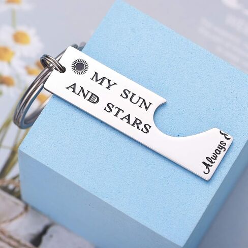 LParkin His and Her Keychains Moon of My Life My Sun and Stars Jalan Atthirari Anni Shekh Ma Shieraki Anni in Saudi Arabia