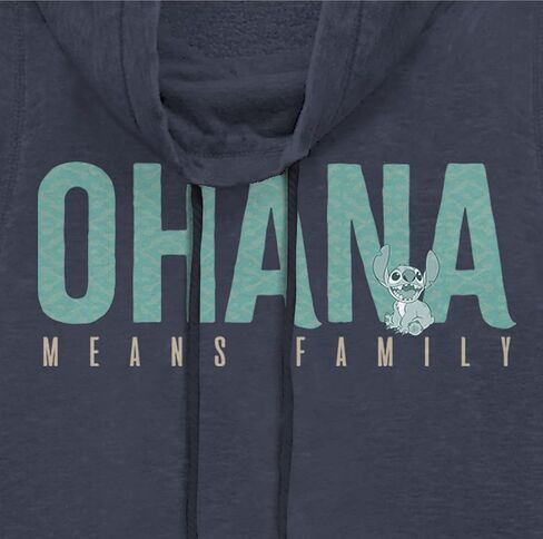 Disney Lilo & Stitch Ohana Bold Women's Long Sleeve Cowl Neck Pullover in Saudi Arabia