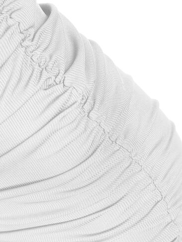 ZAFUL النساء 2024 الصيف بلا أكمام Bodycon فستان طاقم الرقبة مضلع تانك سليم صالح Ruched بسط نادي الحفلات فستان قصير in Kuwait
