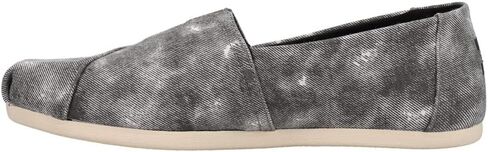 TOMS Womens Alpargata Distressed Slip On Flats Casual - Black in Saudi Arabia