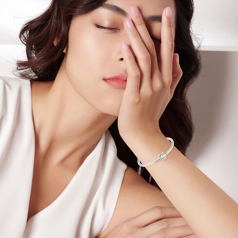 خرز إيزي توكسيدو لاف هارت لأساور باندورا تناسب سلسلة الأفعى الأوروبية S925 فضة مجوهرات هدايا للنساء بنات عيد ميلاد التخرج in Kuwait