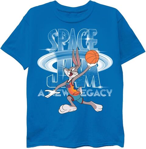 تي شيرت بأكمام قصيرة من Space Jam New Legacy Tune Goon Squad للأولاد من عمر 4 إلى 20 عامًا in Kuwait
