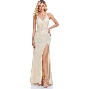 Sparkly Mermaid Prom Dresses Long Formal Sequin Gowns and Evening Dresses for Women