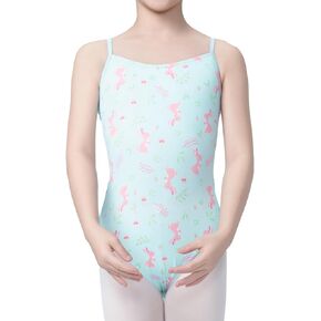 Dons Girl Girls' Camisole Dance Leotard,Little Rabbit Pattern