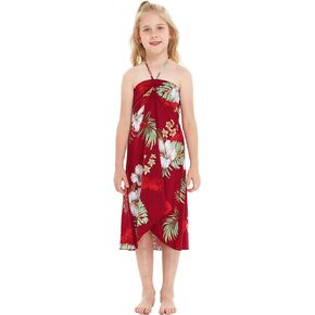 Girl Hawaiian Halter Dress in Pineapple Garden