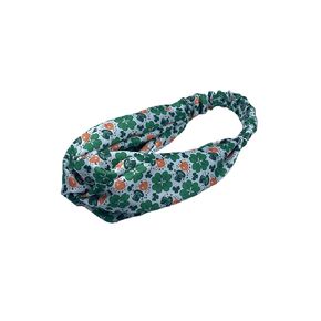 BBTDIN St Patrick's Turban for Women Shamrock Headband Green Girls Hair Band Headwarp JHSP40 (B2)