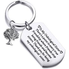 FEELMEM Best Friend Bracelet Unbiological Sister Charm Bracelet Adjustable Bangle Gifts for Sister, Best Friends
