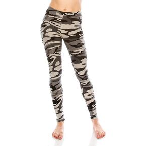 Women’s Workout Yoga Leggings – High Waisted Printed Casual Stretch Elastic Waist Lightweight Active Lounge Pants
