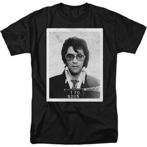Popfunk Classic Elvis Presley Mugshot Poster T Shirt & Stickers