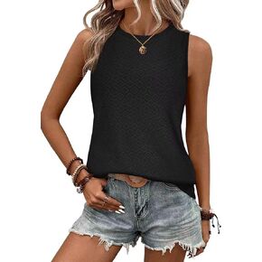 Sleeveless Tops for Women Dressy Casual Summer Blouses Trendy Office Work Shirts