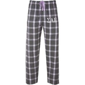 Sigma Alpha Epsilon Flannel Pajama Pants - SAE Fraternity Sleepwear Pj Bottoms