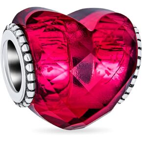 Valentine Lovers Personalized Saying Word LOVE Pink CZ Accent Flower Power Retro Heart Shape Charm Bead For Women Teen Enamel .925 Sterling Silver Fits European Bracelet