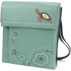 CHALA Criss Messenger Bag - Turtles - Teal