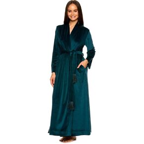 أردية TAHARI النسائية طويلة - رداء حمام قطيفة مع ربطة عنق شرابة - أرواب نسائية أنيقة - رداء هدايا للنساء in Kuwait