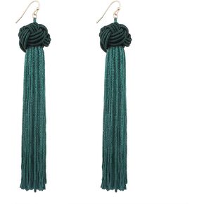 Layered Tassel Earrings Bohemian Tiered Tassel Druzy Stud Dangle Earrings for Women Girls