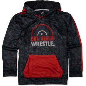 ChalkTalkSPORTS Wrestling Hooded Sweatshirt | Eat Sleep Wrestle Gameday Hoodie | Youth & Adult Sizes