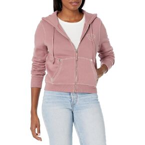 True Religion Women's Big T Classic Zip Up Hoody