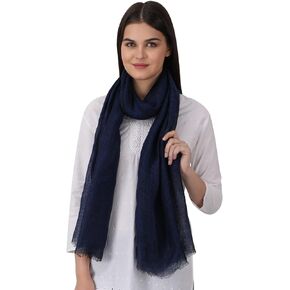 100% PURE LINEN SCARF STOLE PASHMINA AIRY LIGHT ALL WEATHER TWO TONE COLOR HERRINGBONE