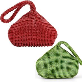 2023 بريق سباركلي حجر الراين مخلب المحافظ للنساء مساء حقيبة مثلث بريق سباركلي مخلب المحافظ in Kuwait