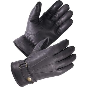SKYDEER Full Premium Genuine Deerskin Leather Winter Driving Gloves for Cold Condition Dress(SD8681T)