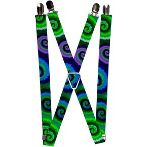 Buckle-Down Unisex-Adult's Suspender-Tie-dye