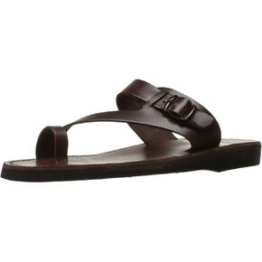 Abner - Leather Metal Buckle Sandal - Mens Sandals