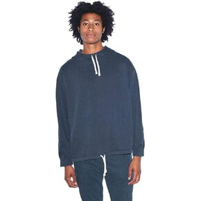 American Apparel Men's French Terry Long Sleeve Drawstring Hoodie