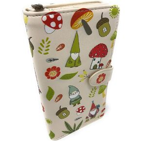 Shag Wear Gnome Wallet For Women (Large, Beige)
