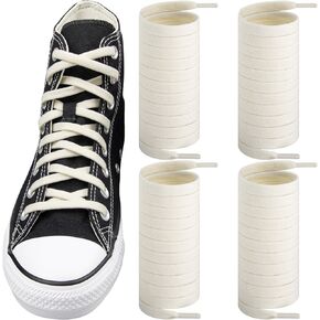2 Pairs Elastic Shoe Laces for Converse High Top and Low Top Flat Stretchy Bungee Replacement Shoelaces
