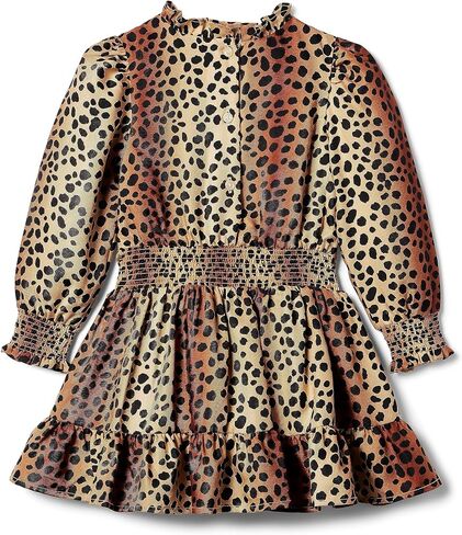Janie and Jack Girl's Animal Print Satin Dress (Toddler/Little Kids/Big Kids) in Saudi Arabia