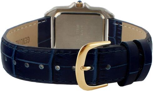 Peugeot Women Two-Tone Tank Shape Dress Watch with Designer Leather Wrist Band in Saudi Arabia
