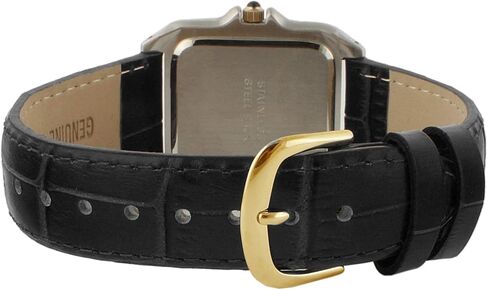 Peugeot Women Two-Tone Tank Shape Dress Watch with Designer Leather Wrist Band in Saudi Arabia