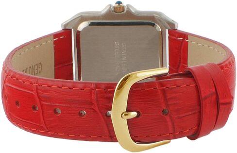 Peugeot Women Two-Tone Tank Shape Dress Watch with Designer Leather Wrist Band in Saudi Arabia