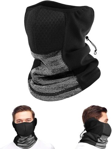هاديونغ قناع وجه شتوي وقناع تزلج للرقبة - قناع بالاكلافا جيد التهوية للرجال والنساء لتدفئة الرقبة للطقس البارد - واقي مقاوم للرياح للتزلج والصيد والمشي لمسافات طويلة وركوب الدراجات in Kuwait