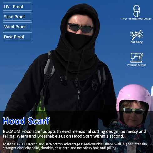 Man Full Face Cover Balaclava Face Mask, Women Winter Heavyweight Balaclava Outdoor Sports Mask for Adlut in Saudi Arabia