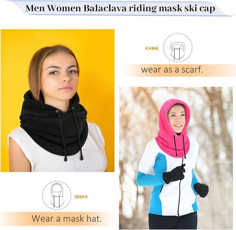 Man Full Face Cover Balaclava Face Mask, Women Winter Heavyweight Balaclava Outdoor Sports Mask for Adlut in Saudi Arabia