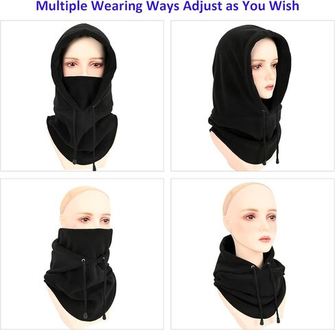 Man Full Face Cover Balaclava Face Mask, Women Winter Heavyweight Balaclava Outdoor Sports Mask for Adlut in Saudi Arabia