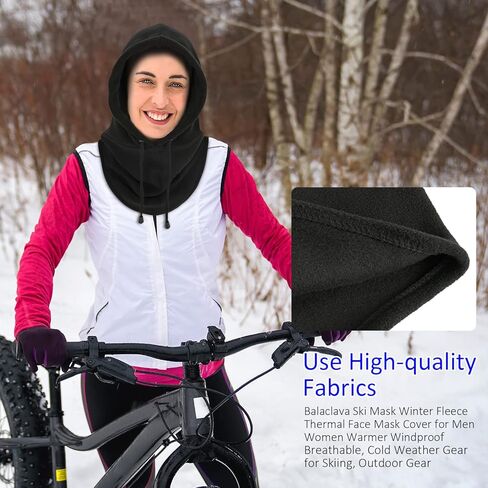Man Full Face Cover Balaclava Face Mask, Women Winter Heavyweight Balaclava Outdoor Sports Mask for Adlut in Saudi Arabia
