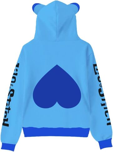 Econmars Cute Cat Ear Hoodie 3D Printed Anime Cosplay Hoodies Pullover Hooded Sweatshirt With Pocket For Boys Girls Kids in Kuwait