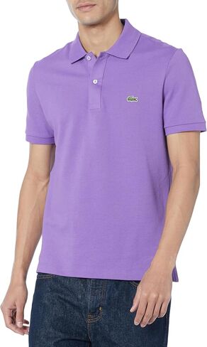Lacoste Men's Classic Pique Slim Fit Short Sleeve Polo Shirt, BARDANE, Medium in Saudi Arabia