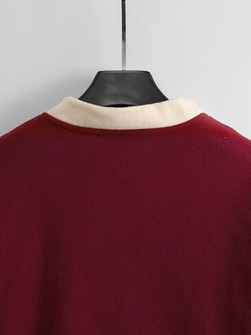 WDIRARA Men's Color Block Round Neck Long Sleeve Sweatshirt Casual Pullovers Top in Saudi Arabia