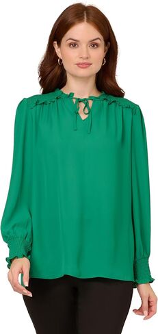 Adrianna Papell Men's Aed Ruffle Tie Top in Saudi Arabia