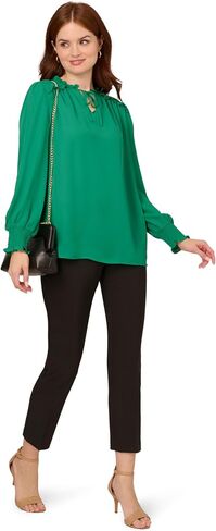 Adrianna Papell Men's Aed Ruffle Tie Top in Saudi Arabia