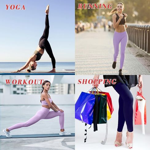 UNACOO Yoga Pants UPF 50+ Leggings for Women High Waisted Yoga Legging with Pockets Tummy Control Pant in Kuwait