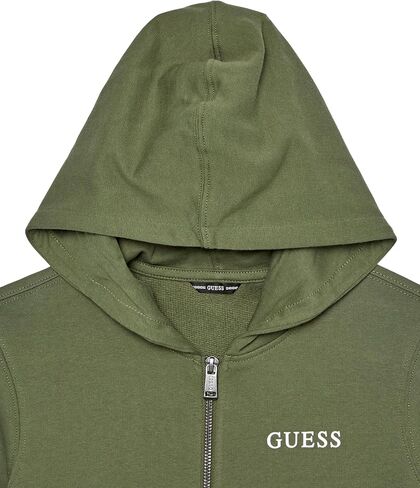 GUESS Boys' Organic Cotton French Terry Zip Up Hooded Sweatshirt in Saudi Arabia