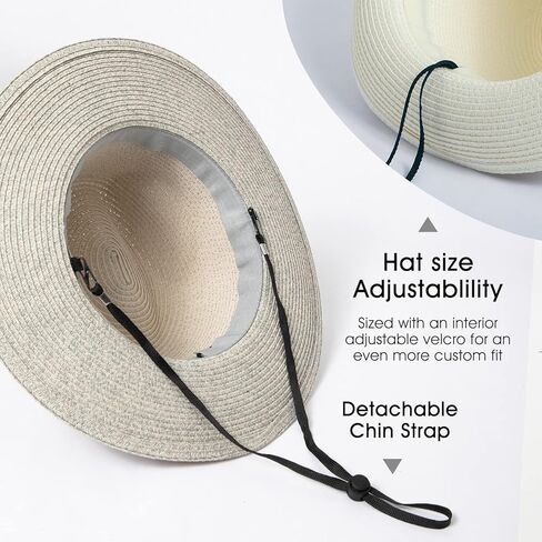 قبعة فيدورا من القش للجنسين للنساء والرجال، قبعة شاطئ قابلة للتعبئة بحافة واسعة قبعة بنما للأشعة فوق البنفسجية بعامل حماية من الأشعة فوق البنفسجية 50+ قبعة صيفية in Kuwait